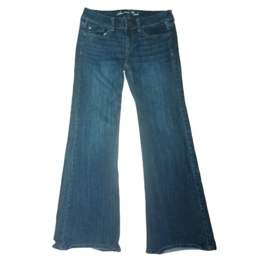 Women's Flare Jeans American Eagle Size 8 Stretch